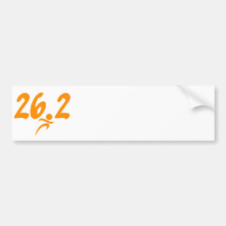 Pegatina Para Coche Maratón del naranja 26,2