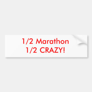 Pegatina Para Coche ¡Maratón el 1/2 del 1/2 loco!