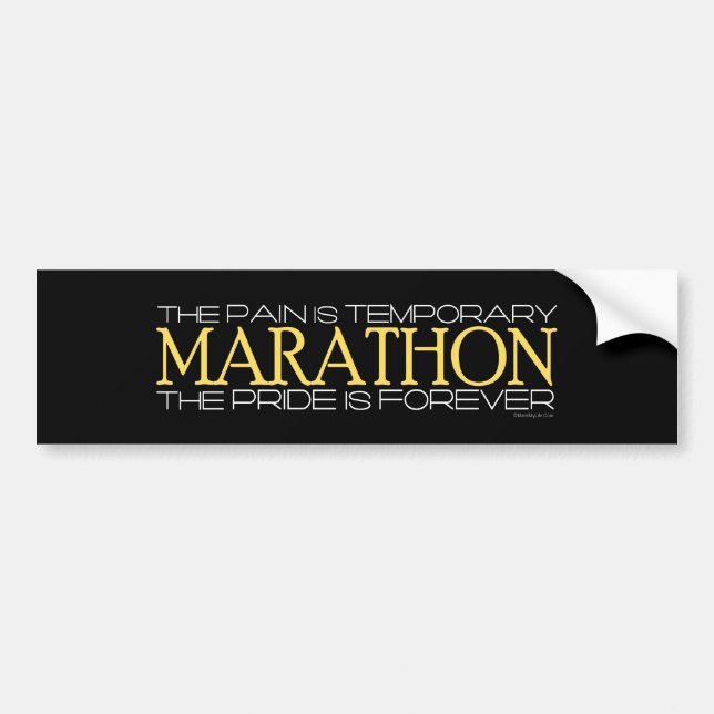 Pegatina Para Coche Maratón - el orgullo es Forever (Frente)