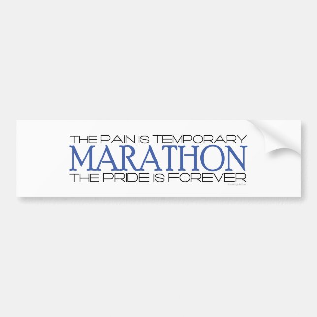Pegatina Para Coche Maratón - el orgullo es Forever (Frente)