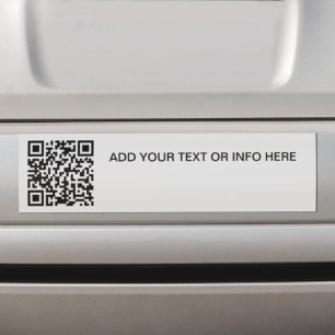 Pegatina Para Coche Marca promocional Código QR y automóvil de texto s