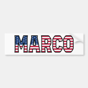 Pegatina Para Coche Marco Name Vorname Estados Unidos Aufkleber Pegati