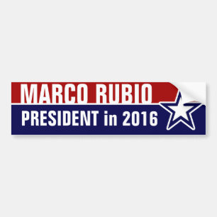 Pegatina Para Coche Marco Rubio en 2016