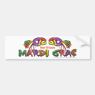 Pegatina Para Coche Mardi Gras