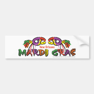 PEGATINA PARA COCHE MARDI-GRAS