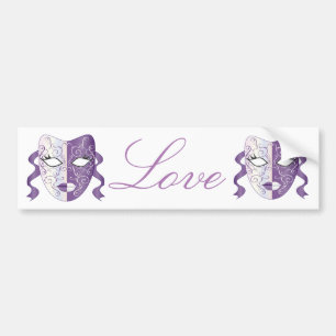 Pegatina Para Coche Mardi Gras Mask Thunder_Cove