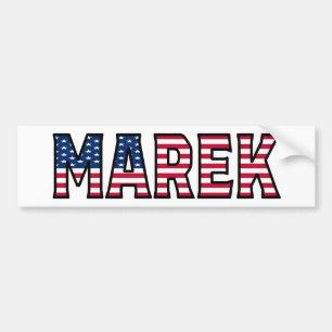 Pegatina Para Coche Marek Name Vorname Estados Unidos Aufkleber Pegati