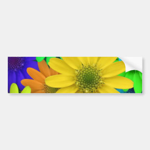 Pegatina Para Coche Margaritas coloreadas multi