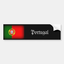 Pegatina Para Coche Margen negro de bandera de Portugal