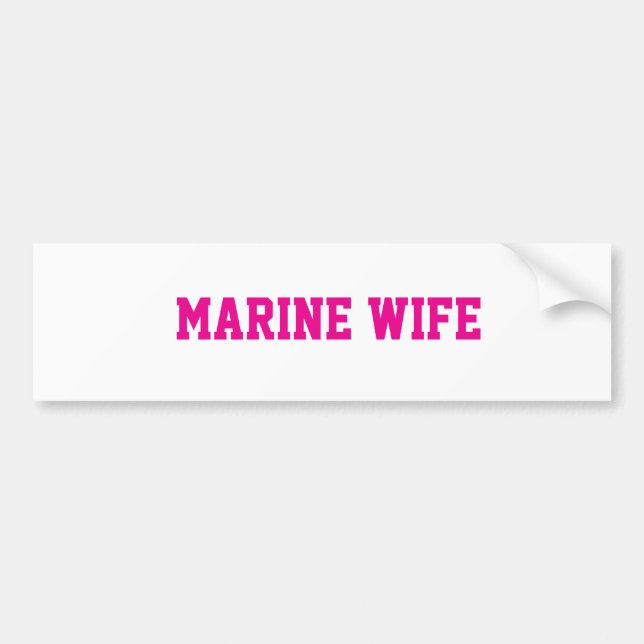 Pegatina Para Coche Marine Wife sticker (Frente)