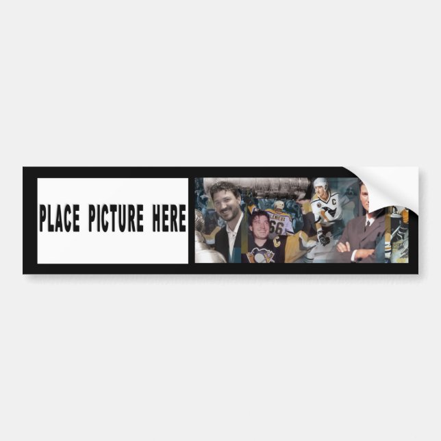 Pegatina Para Coche Mario Mosaic Bumper Sticker con foto individual (Frente)