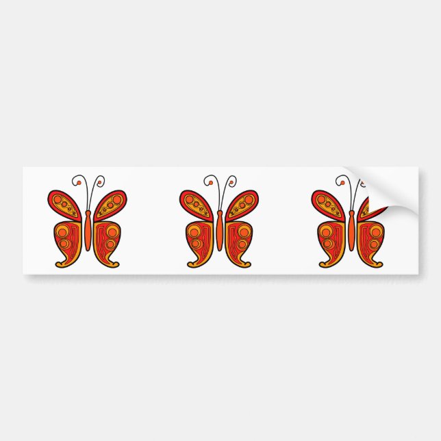 Pegatina Para Coche Mariposa (Frente)