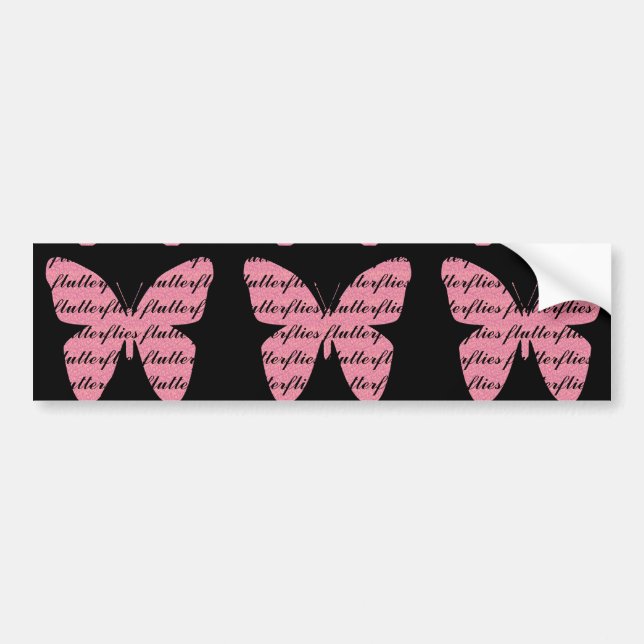 Pegatina Para Coche Mariposa de Flutterfly (Frente)