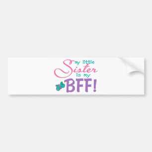 Pegatina Para Coche Mariposa de la hermanita BFF