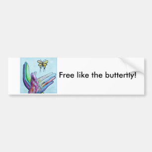 Pegatina Para Coche Mariposa del ASL