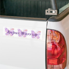 Pegatina Para Coche Mariposa morada Lupus Warrior