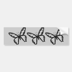 Pegatina Para Coche Mariposa negra sucia simple