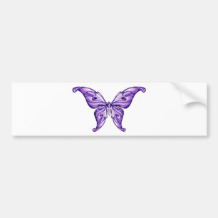 Pegatina Para Coche mariposa púrpura linda