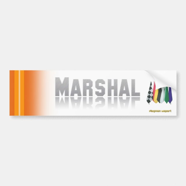 Pegatina Para Coche "Mariscal 2" por la persona que hace señales con (Frente)