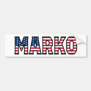 Pegatina Para Coche Marko Name Vorname Estados Unidos Aufkleber Pegati