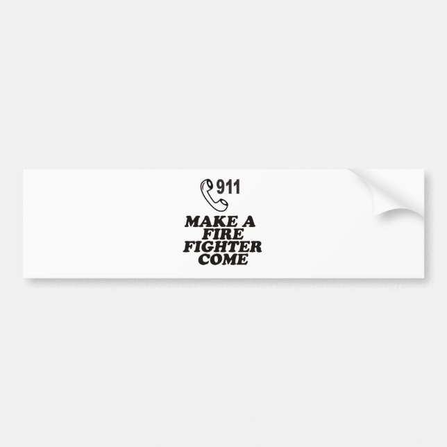 PEGATINA PARA COCHE MARQUE EL FUEGO 911 (Frente)