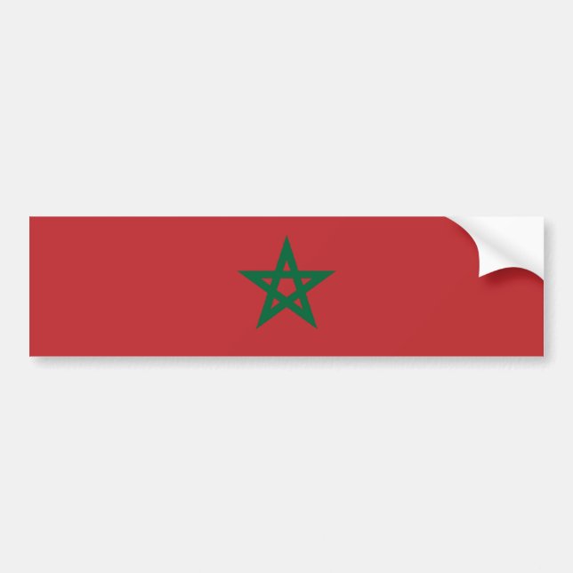 Pegatina Para Coche Marruecos/bandera marroquí (Frente)