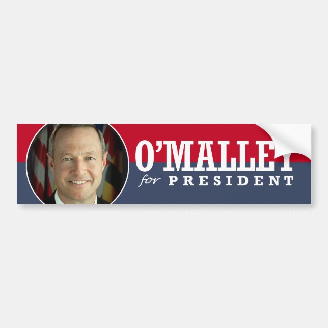 PEGATINA PARA COCHE MARTIN OMALLEY 2016 (Frente)