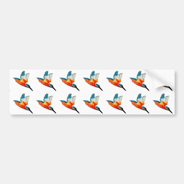 Pegatina Para Coche Martines pescadores del vuelo (Frente)