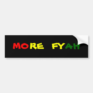 PEGATINA PARA COCHE MÁS FYAH