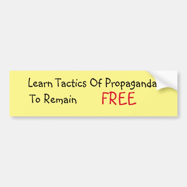 Pegatina Para Coche Más información sobre la propaganda (Frente)
