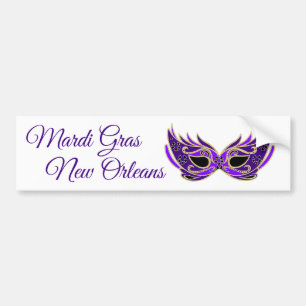 Pegatina Para Coche Máscara de Mardi Gras Nueva Orleans
