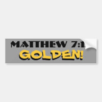Mateo 7:12 ¡Dorado! (regla) con sombra