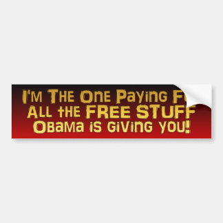 Pegatina Para Coche ¡MATERIA LIBRE! - Obama anti