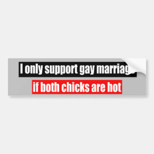 PEGATINA PARA COCHE MATRIMONIO HOMOSEXUAL