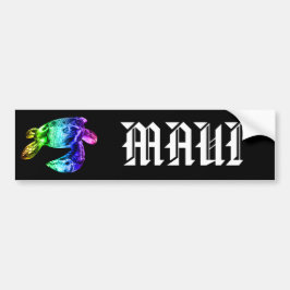 Pegatina Para Coche MAUI - Arcoiris tribal honu