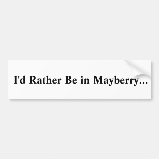 Pegatina Para Coche Mayberry Bumper Sticker (Frente)