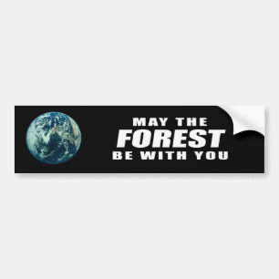 Pegatina Para Coche Mayo el bosque esté con usted