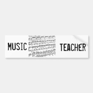 Pegatina Para Coche Mayor/estudiante/profesor de música
