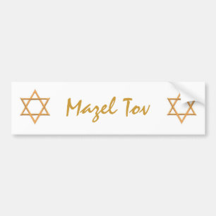 Pegatina Para Coche Mazel Tov/Estrella de David