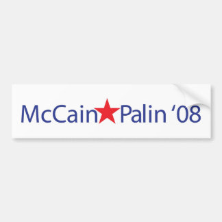 PEGATINA PARA COCHE MCCAIN-PALIN '08