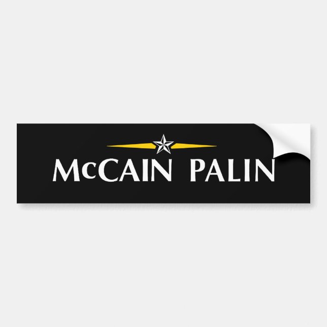 Pegatina Para Coche MCCAIN PALIN Bumpersticker (Frente)