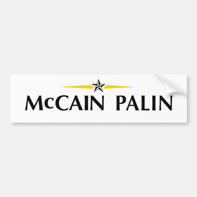 Pegatina Para Coche MCCAIN PALIN Bumpersticker (Frente)