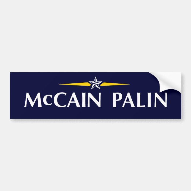 Pegatina Para Coche MCCAIN PALIN Bumpersticker (Frente)