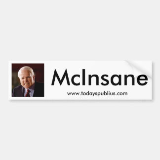 Pegatina Para Coche McInsane - John McCain