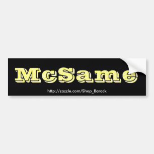 Pegatina Para Coche McSame McCain