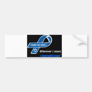 Pegatina Para Coche me coloco con el bumpersticker de Israel