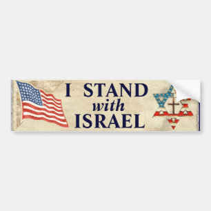 Pegatina Para Coche Me coloco con Israel