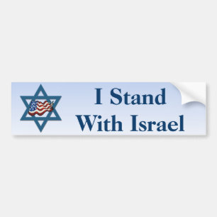 Pegatina Para Coche Me coloco con Israel