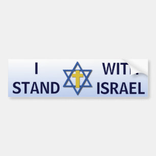 Pegatina Para Coche Me coloco con Israel