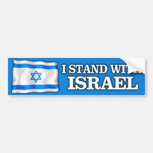Pegatina Para Coche Me coloco con Israel